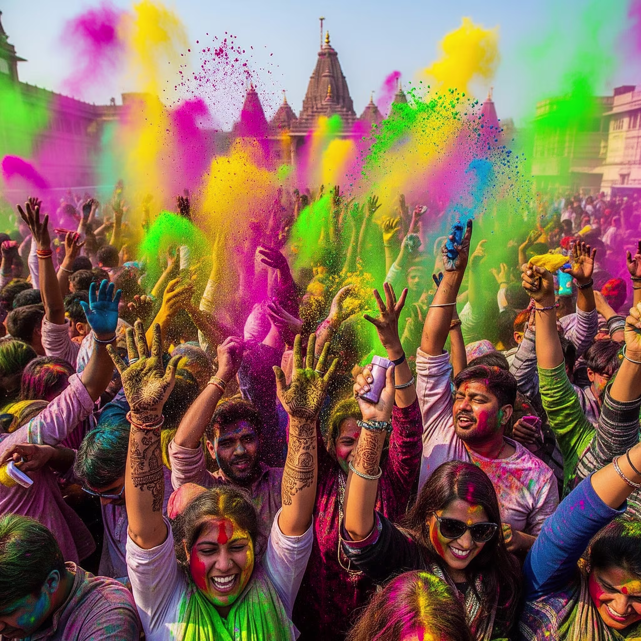 Holi com um mestre realizado